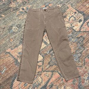 Pistola Taupe Ankle Cropped Pants